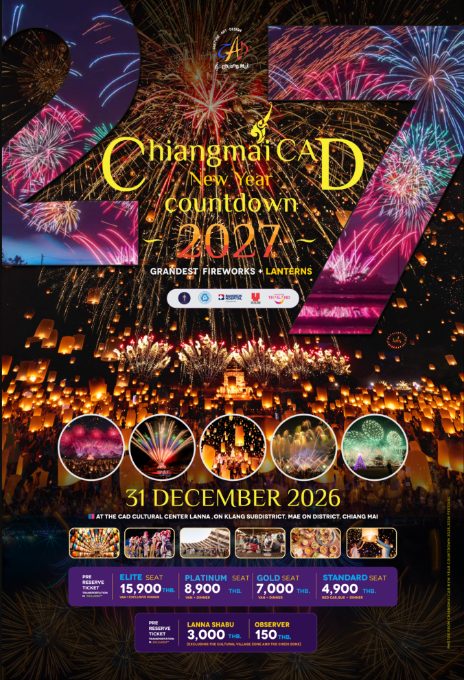 Chiang mai new year countdown 2027